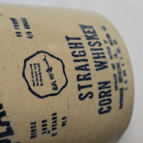 2 Vintage Crocks Set McCormick Jugs Corn Whiskey Ceramic Moonshine Primitive - Picture 11 of 16